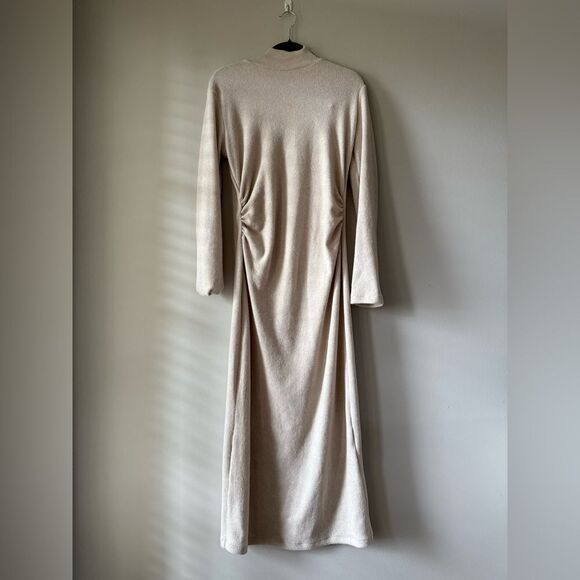 Zara SOFT PLEATED DRESS Size L - Picture 3 of 7